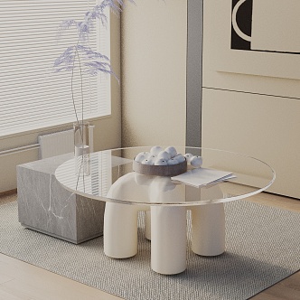 Modern coffee table 3d model