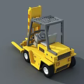 Yellow Industrial Forklift Machinery For Heavy Duty Lifting Operations