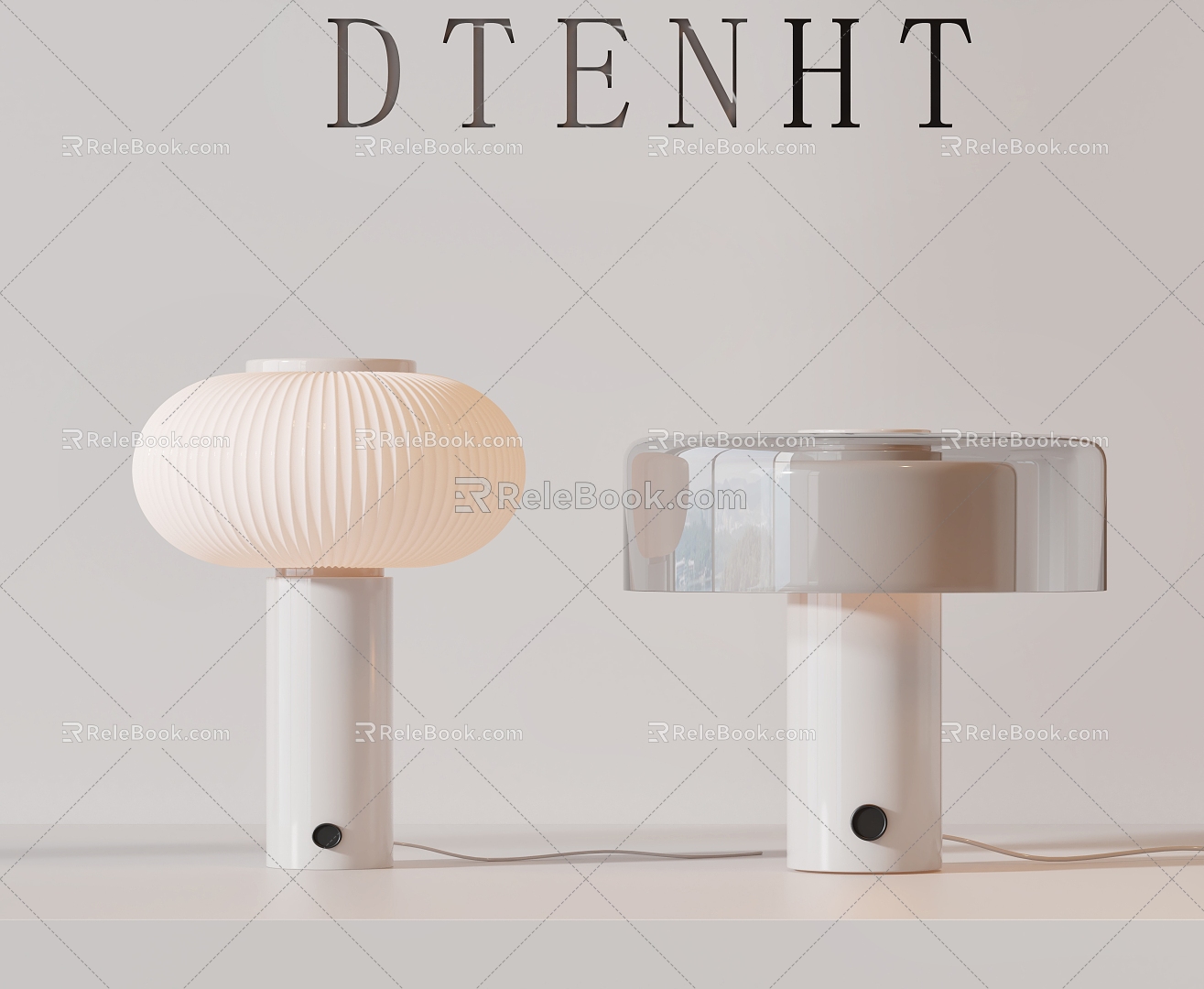 Modern table lamp 3d model