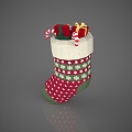 Christmas socks 3d model