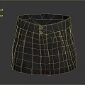 Gray Pleated Skirt With Button Closure And Folded Design For Women Outfit