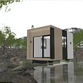 Modern Architecture Water Architecture 3d model