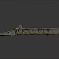 Ancient Detailed Stone Architectural Structure With Textured Gray Surface And Central Platform