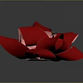 Elegant Shiny Red Decorative Bow With Glossy Ribbon For Gift Decoration