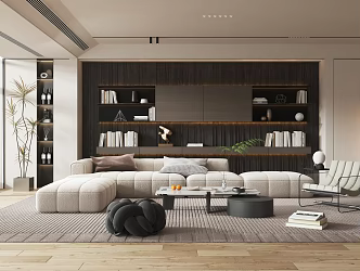 modern living room 3d model