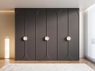 Children's Wardrobe Light Luxury Wardrobe Dream Wardrobe Modern Wardrobe Special-shaped Wardrobe Curved Wardrobe Door 3d model