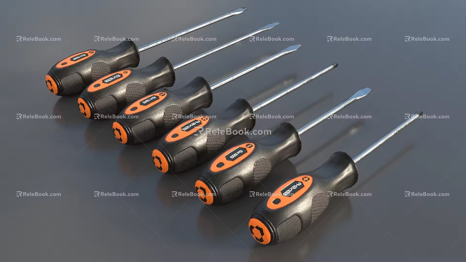Screwdriver screwdriver hardware tool screwdriver low face number low model simple model game sub-era film and television level super realistic high precision 3d model