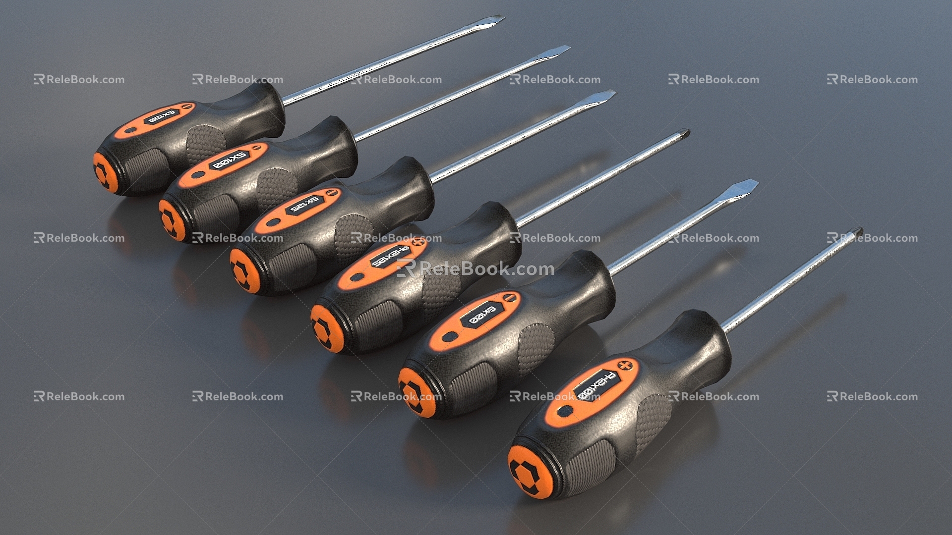 Screwdriver screwdriver hardware tool screwdriver low face number low model simple model game sub-era film and television level super realistic high precision 3d model