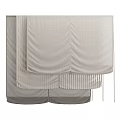 Stylish Striped Curtains With Soft Pleats And Hanging Tassel Details