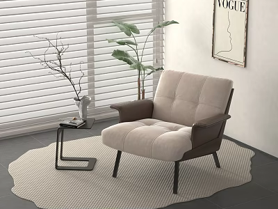 modern leisure chair 3d model