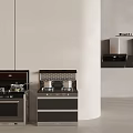 High Quality Modern Kitchen Appliances Including Stoves And Range Hoods