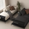Sofa bed Double sofa 3d model