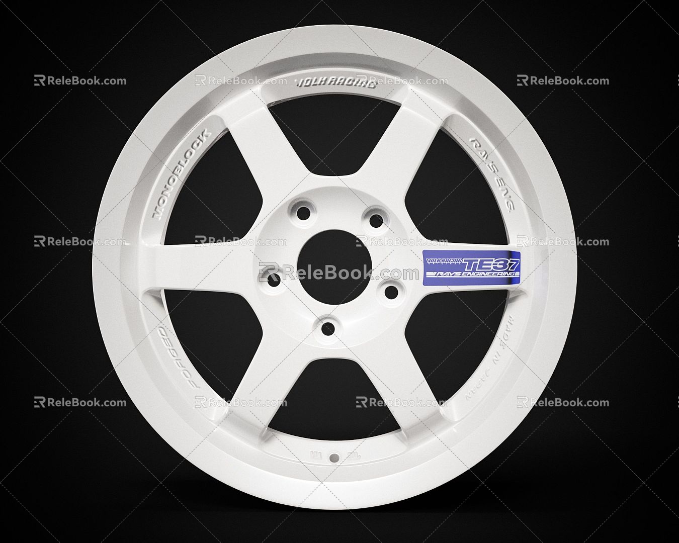 Automobile wheel tire auto parts wheel metal parts 3d model