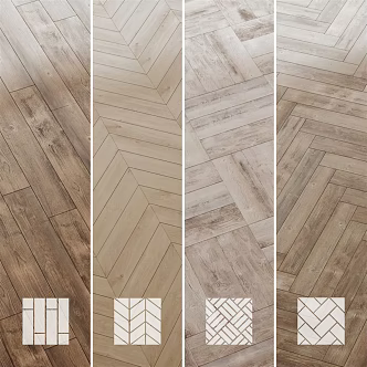 Modern Flooring Wood Flooring 3d model