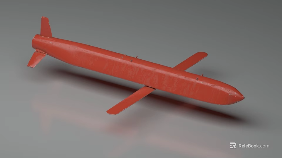 Red Passenger Airplane Featuring Aerodynamic Body And Wing Structure Design 3d model