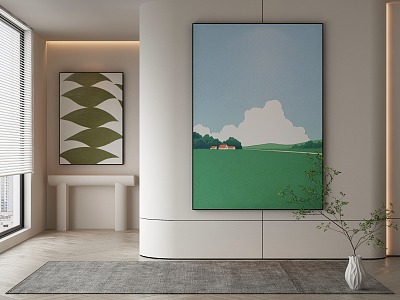 modern decorative painting 3d model