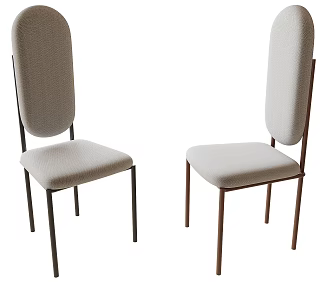 Dining Chair Single Chair Leisure Chair 3d model