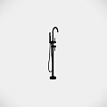 Modern Chrome Shower Faucet with Handheld Sprayer and Adjustable Column Design