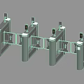 Modern Automated Metal Turnstiles For Security Access Control Entrance System