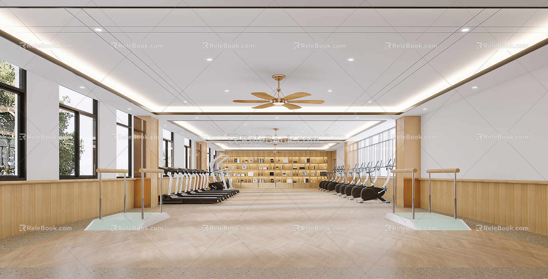 Modern Gym 3d model