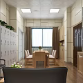 Modern Monitoring Room Interior With Multiple Screens Control Desk And Office Chairs Setup