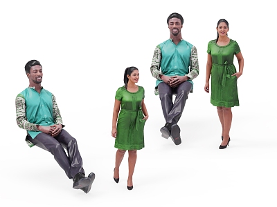 double men and women model