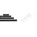 Modern Minimalist Wall Lights With White And Black Long Strip Design For Home Interior Decor