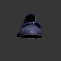 Elegant Blue Suede Ballet Flats With Bow Detail And Classic Design