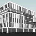 Modern Multi Storey Office Building With Glass Windows And Sleek Design