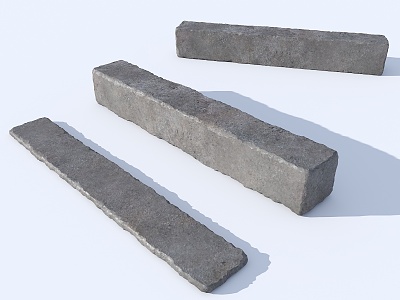 Modern Stone Landscape Stone Natural Stone Block Stone Sitting Stool Curb Stone Road Tooth 3d model