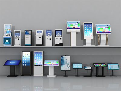 Modern all-in-one self-service machine 3d model