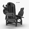 Ergonomic Leg Training Fitness Equipment With Digital Display And Yellow Accents