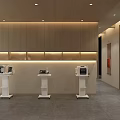 Modern Beauty Hair Salon Interior With Wooden Decor Comfortable Chairs And Workstations