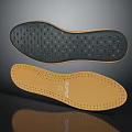 Spenco Black and Brown Insoles with Breathable Holes for Comfort