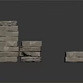 Stacked Natural Stone Building Blocks For Construction And Landscaping Projects
