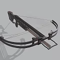 Modern Crossbow Weapon Design With Mechanical Structure And Metal Components