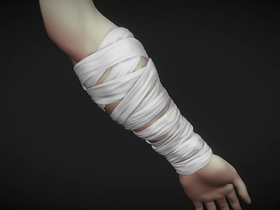 Weapon arm bandage 3d model