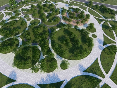 Modern Park Landscape model