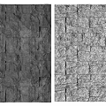 Natural Stone Wall Background With Dark And Light Textured Patterns For Interior Design 3d model