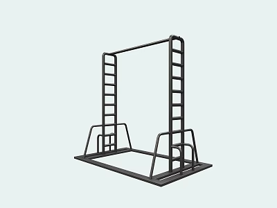 Multi Functional Sports Equipment With Ladder Structure And Stable Base Frame For Fitness Training 3d model