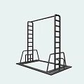 Multi Functional Sports Equipment With Ladder Structure And Stable Base Frame For Fitness Training