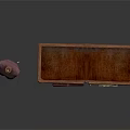Classical Wooden Wardrobe With Carved Details And Multiple Shelves Holding Folded Clothes And Shoes