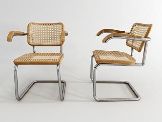 Modern single chair leisure chair 3d model