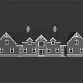 Traditional House Exterior With Gray Walls Green Roof Stone Base And Windows