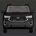 Black Toyota SUV With Red Interior Panoramic Sunroof Silver Wheels And Modern Design