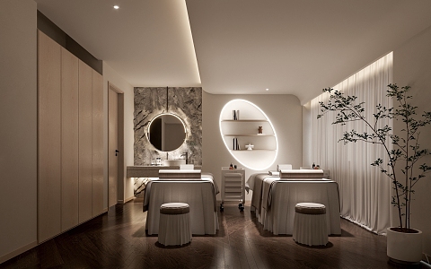 Quiet SPA Care Room Beauty Salon 3d model