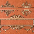 European-style Metal Carved European Pattern Hollow Carved Pattern 3d model