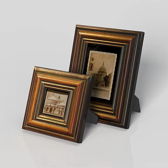 European-style photo frame 3d model
