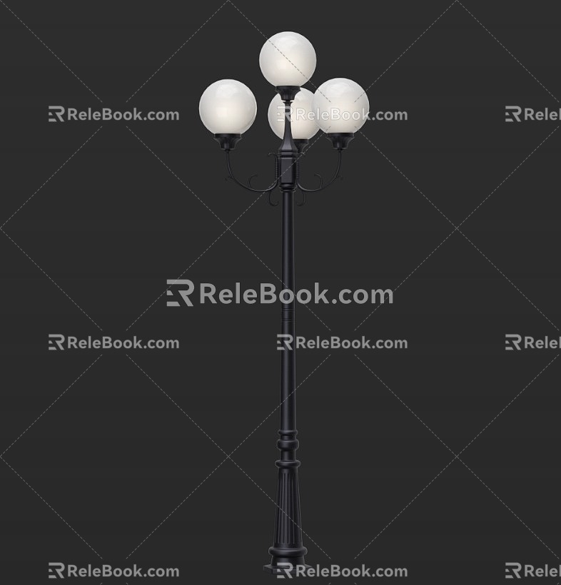 Outdoor street lamp 3d model