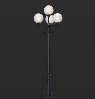 Outdoor street lamp 3d model